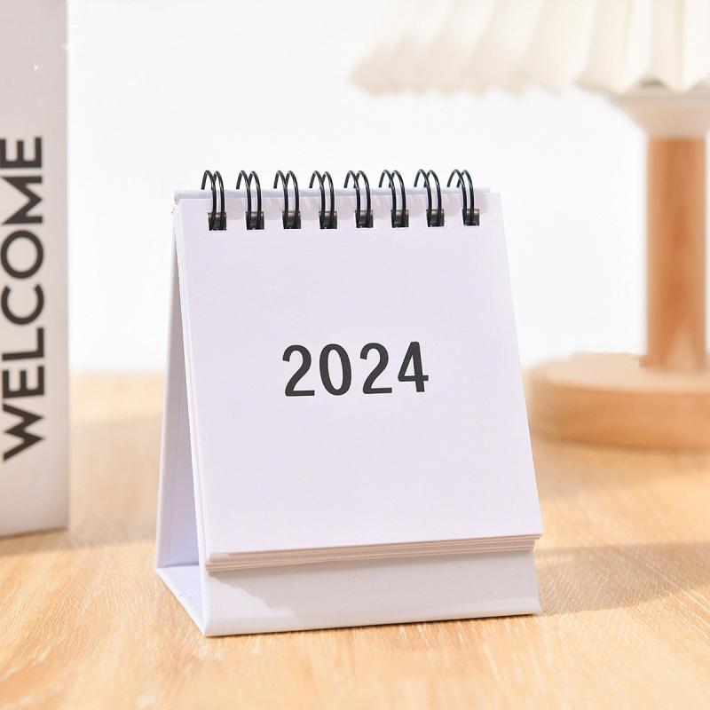 Mini Desktop Stand up Calendar Yearly Agenda for Home Office School