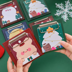 Christmas Ins Board Clip Memo Pad Student Cartoon Non sticky Message Memo Paper
