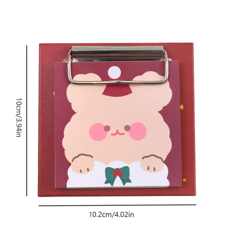 Christmas Ins Board Clip Memo Pad Student Cartoon Non sticky Message Memo Paper