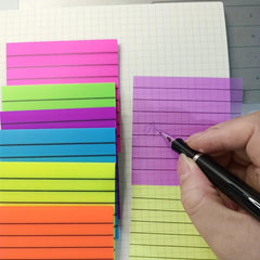 2pcs 100sheets Assorted Lined PET Sticky Notes