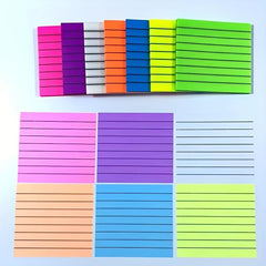 2pcs 100sheets Assorted Lined PET Sticky Notes