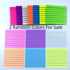 2pcs 100sheets Assorted Lined PET Sticky Notes