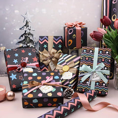6pcs Small Flower Cartoon Gift Decoration Paper