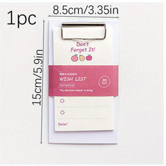 Blessing Message Sticky Note Clip Board