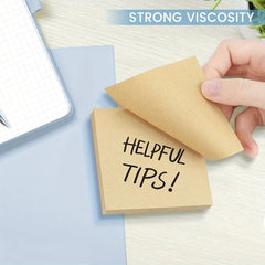 Eagle Sticky Notes 7.62x7.62cm 100 Sheets Pad 4 Pads Kraft Paper