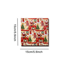 24pcs DIY Vintage Christmas Journal Material Paper Patterned Paper
