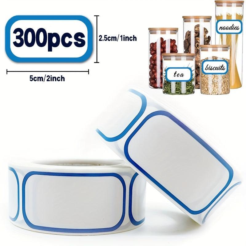 300pcs Removable Storage Refrigerator Label Stickers