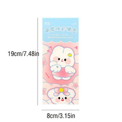 12 Pages Animal Watercolor Coloring Memo Book Hand-painted Message Card