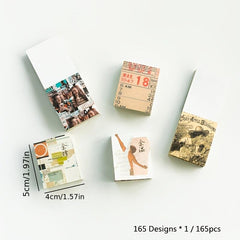 Creative Retro Notebook Decoration Base Paper 165 Sheets
