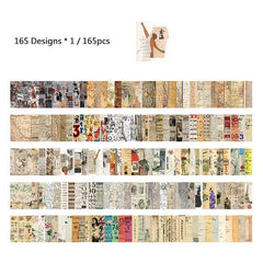 Creative Retro Notebook Decoration Base Paper 165 Sheets