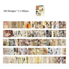 Creative Retro Notebook Decoration Base Paper 165 Sheets