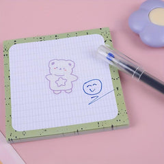 4pcs Sticky Notes Memo Pad Mini Message Book Learning Notebook