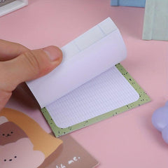 4pcs Sticky Notes Memo Pad Mini Message Book Learning Notebook