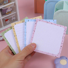 4pcs Sticky Notes Memo Pad Mini Message Book Learning Notebook
