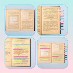 1305pcs Label Sticker Set Index Stickers 1200 Pieces Transparent Sticky Notes