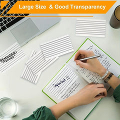 200 Sheets Line Transparent Sticky Notes Combo Pack