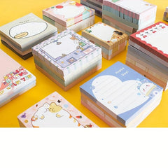 Painting Style Portable Sticker Hand Tear Colorful Message Sticker