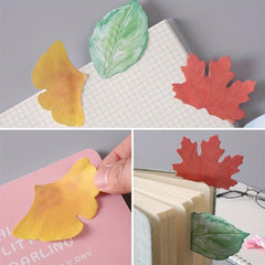 30pcs Leaf Sticky Notes Tearable Sticky Note Paper For Students