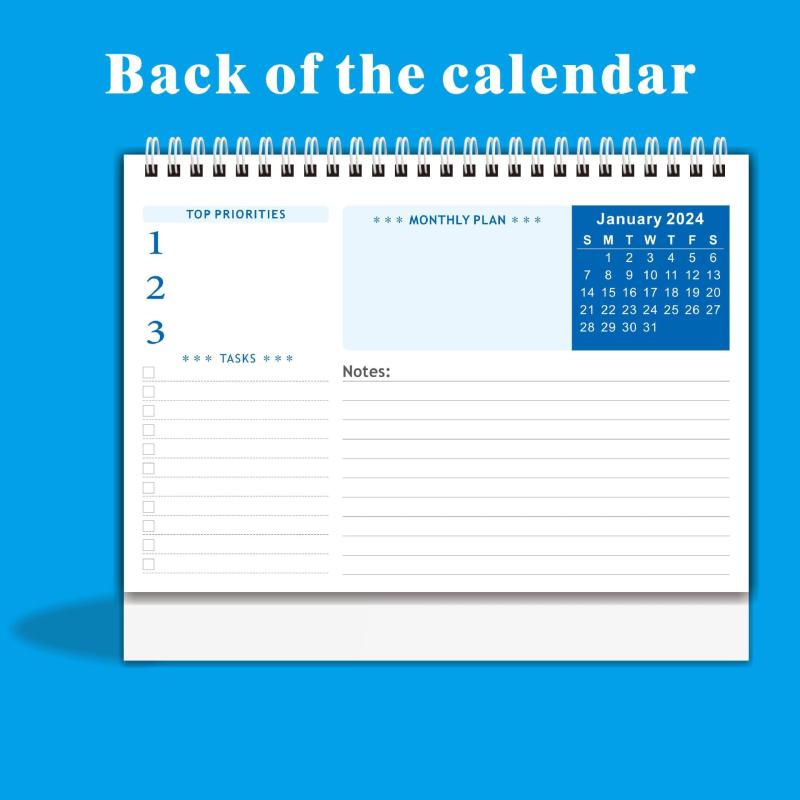 Creative English Desk Calendar 365-Day Countdown Coil Notepad