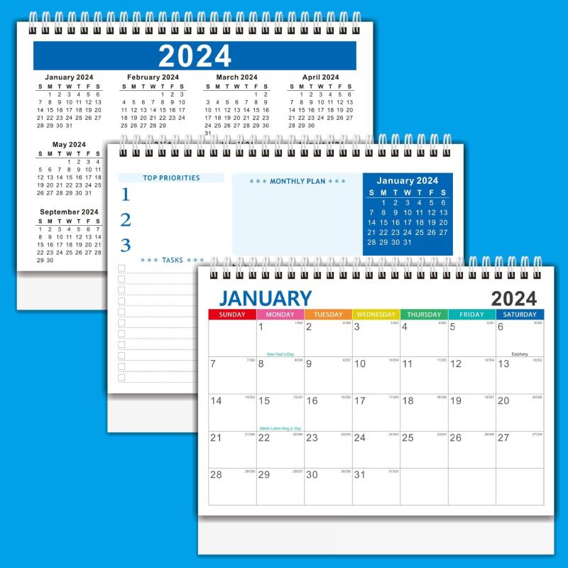 Creative English Desk Calendar 365-Day Countdown Coil Notepad