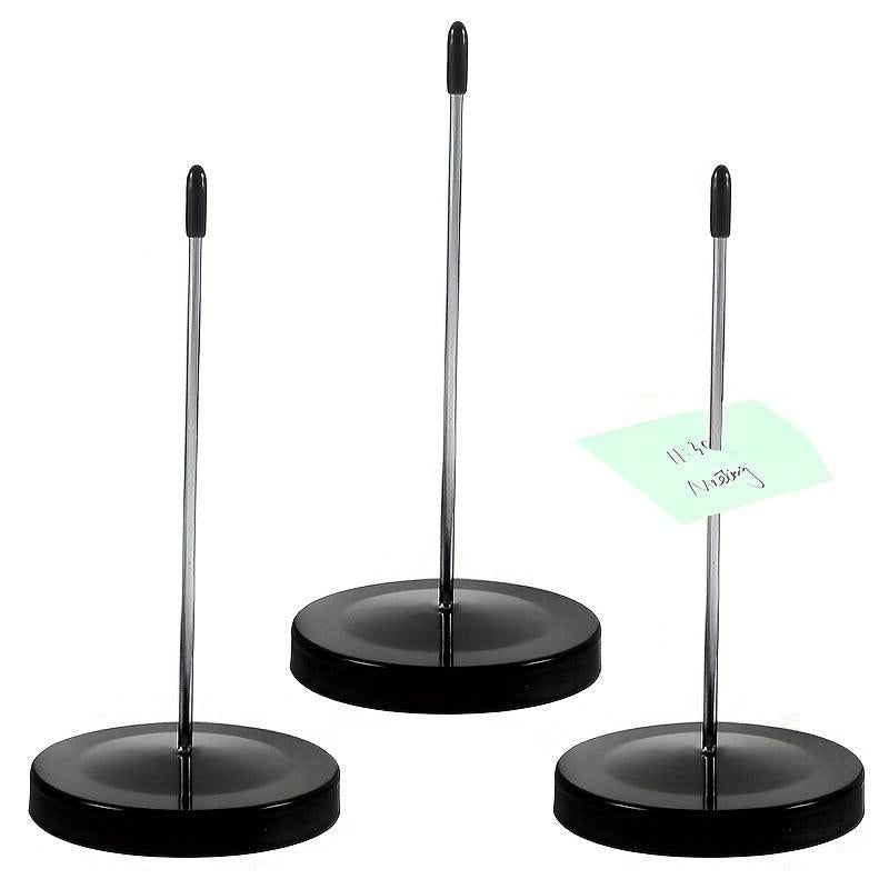 3 Pcs Stainless Steel Check Spindle Receipt Holder