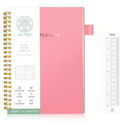 Undated Hourly Planner with Habit Tracker and Pen Loop