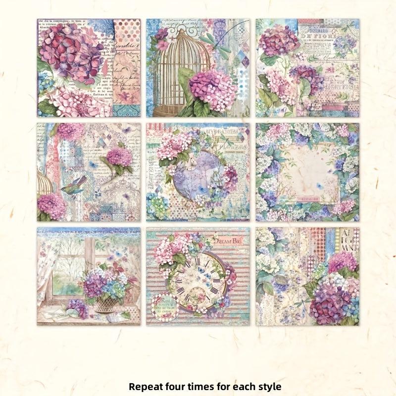 36pcs Flower Garden Series Journal Diary Decoration for Students