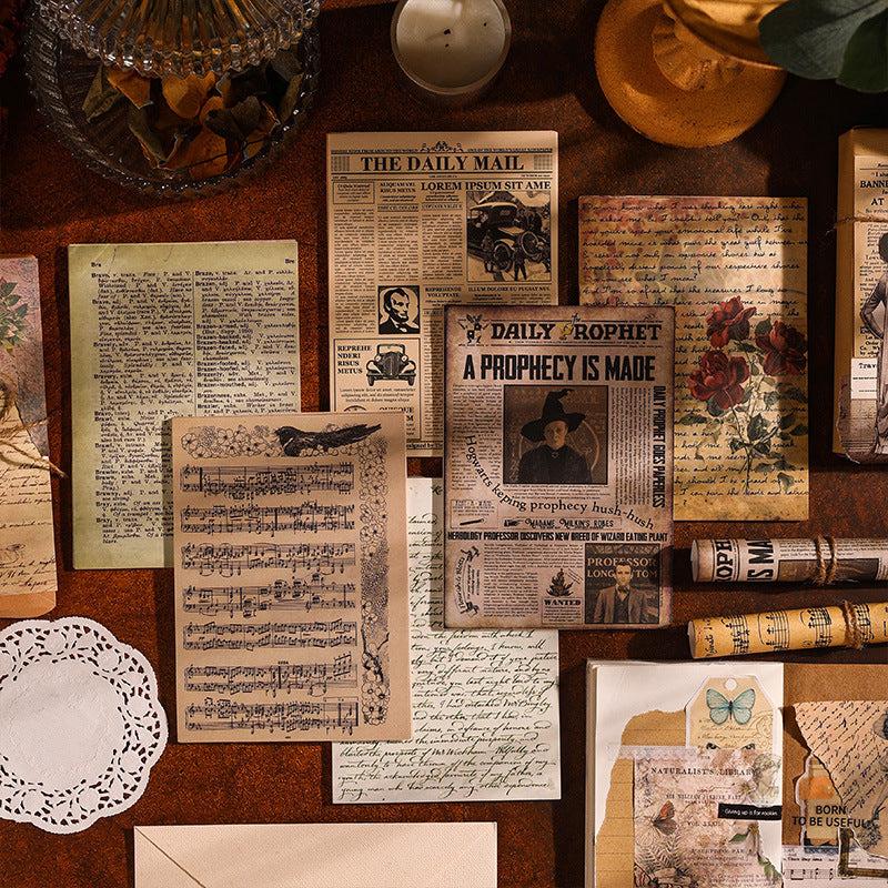 30pcs Vintage Journal Paper Pack