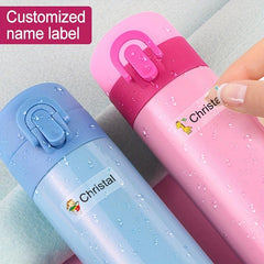 Custom Waterproof Transparent Labels for School & Office Supplies (240pcs)