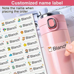 Custom Waterproof Transparent Labels for School & Office Supplies (240pcs)