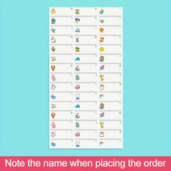 Custom Waterproof Transparent Labels for School & Office Supplies (240pcs)