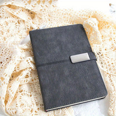 Vintage Sketchbook PU Hardcover Magnetic Notebook 200 Sheets