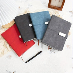 Vintage Sketchbook PU Hardcover Magnetic Notebook 200 Sheets