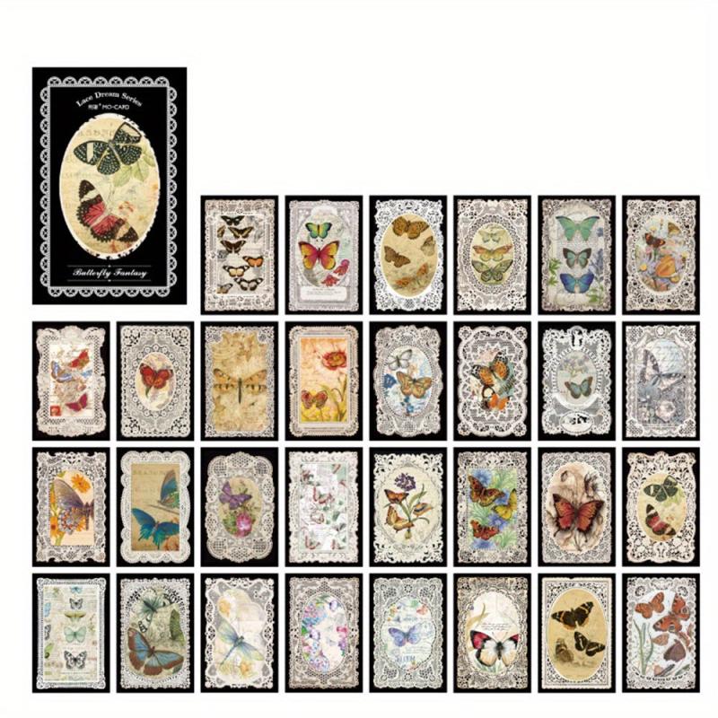 60sheets Butterfly Fantasy Scrapbook Paper Non-sticky Decorative Materials