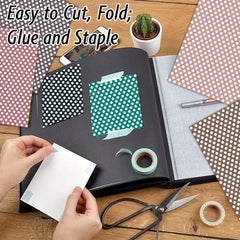 24pcs Colorful Paper Label Stickers for Office Diary Notepad Origami Book Cover