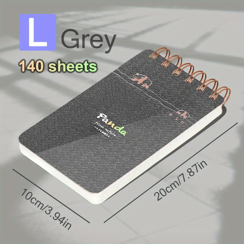Waterproof Hardcover Notepad 140 Sheets Horizontal Line Checkered Journal