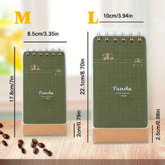 Waterproof Hardcover Notepad 140 Sheets Horizontal Line Checkered Journal