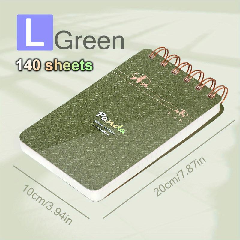 Waterproof Hardcover Notepad 140 Sheets Horizontal Line Checkered Journal