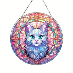 Cat Acrylic Glass Ornament Party Decor Fresh Boutique Hanging Window Decoration