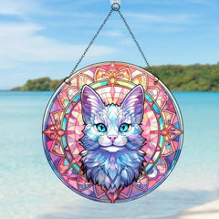 Cat Acrylic Glass Ornament Party Decor Fresh Boutique Hanging Window Decoration