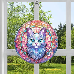 Cat Acrylic Glass Ornament Party Decor Fresh Boutique Hanging Window Decoration