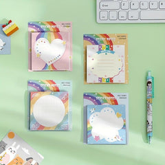 1pc 60 Sheets Sticky Notes Tearable Strong Adhesive Sticky Note Book