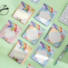 1pc 60 Sheets Sticky Notes Tearable Strong Adhesive Sticky Note Book