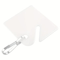 50pcs Rack Key Tags 3.81 Cm Slotted Plastic Tags with Metal Snap Hooks