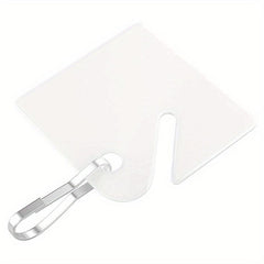 50pcs Rack Key Tags 3.81 Cm Slotted Plastic Tags with Metal Snap Hooks