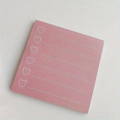50pcs Cartoon Bear Notepad Nonstick Forgot Note Book