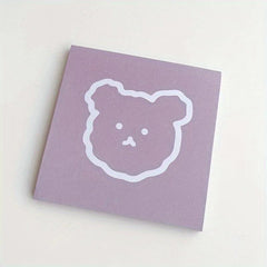 50pcs Cartoon Bear Notepad Nonstick Forgot Note Book
