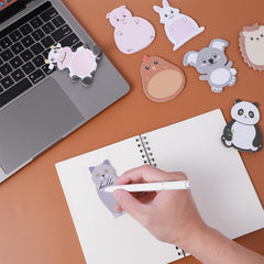 8 Pcs Animal Sticky Notes Self Stick Markers Flags Shapes Memo 240 Sheets