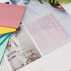 Transparent Sticky Notes 600 Sheets 12 Pads Waterproof Memo Papers