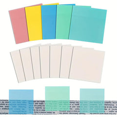 Transparent Sticky Notes 600 Sheets 12 Pads Waterproof Memo Papers